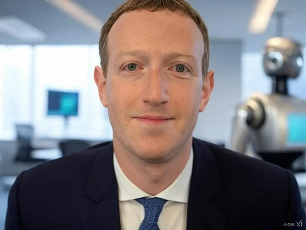 Mark Zuckerberg, avatar generated with AI using Grok