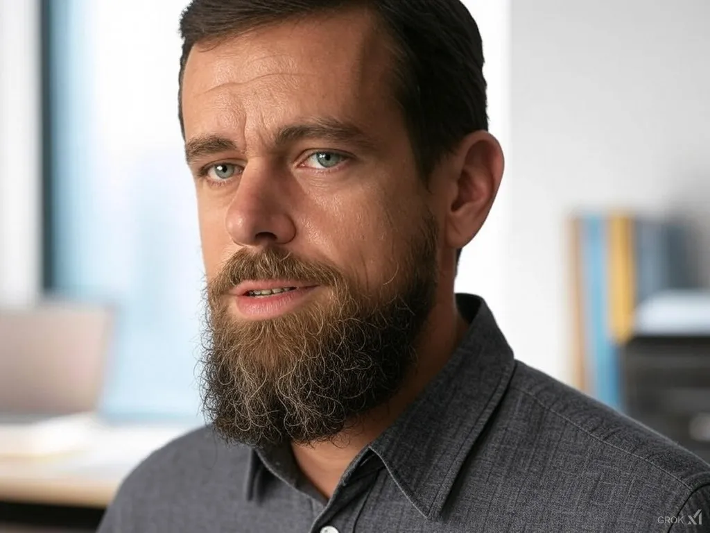 Jack Dorsey avatar. Generated with AI using Grok.