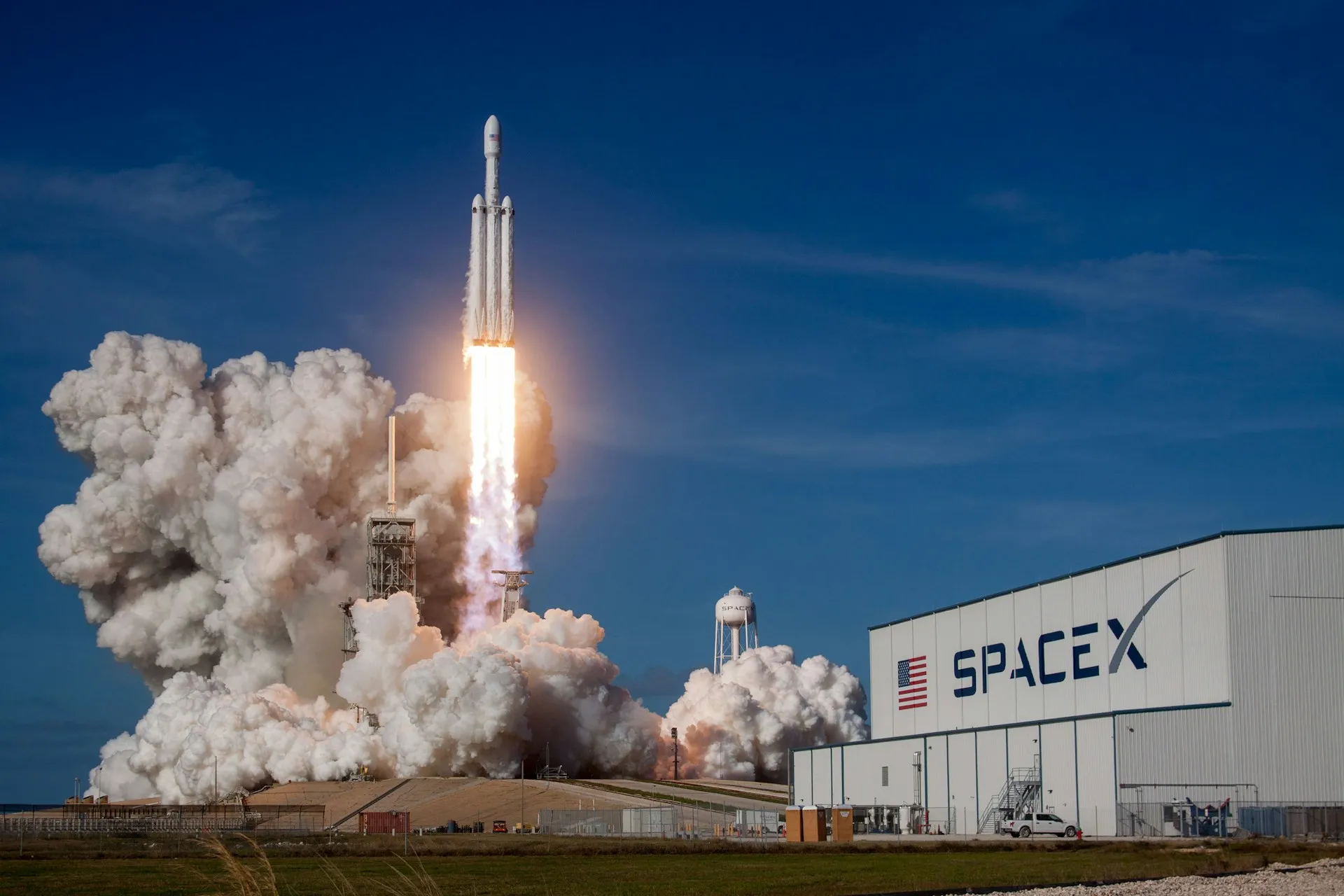 SpaceX launching vehicle into the space. Photo by SpaceX on Unsplash.